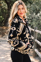 Aztec Western Plush Sweatshirt
