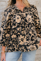 Camilla Bracelet Sleeve Boho Blouse