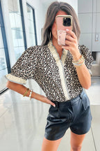 Lena Trim Short Sleeve Blouse