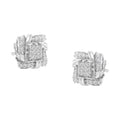 .925 Sterling Silver 1/2 Cttw Round-Cut Diamond Stud Earrings (I-J Color, I1-I2 Clarity)-0