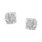 .925 Sterling Silver 1/2 Cttw Round-Cut Diamond Stud Earrings (I-J Color, I1-I2 Clarity)-0