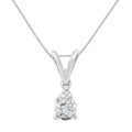 10K White Gold 1/5 cttw Diamond Pear Pendant Necklace (H-I, SI1-SI2)-0