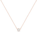 .925 Sterling Silver 1/2 Cttw Diamond Bezel 18" Pendant Necklace (I-J Color, I2-I3 Clarity)-0