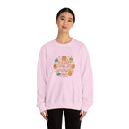 Crewneck Sweatshirt — "Maybe Later, But Probably Not" Retro Floral Graphic