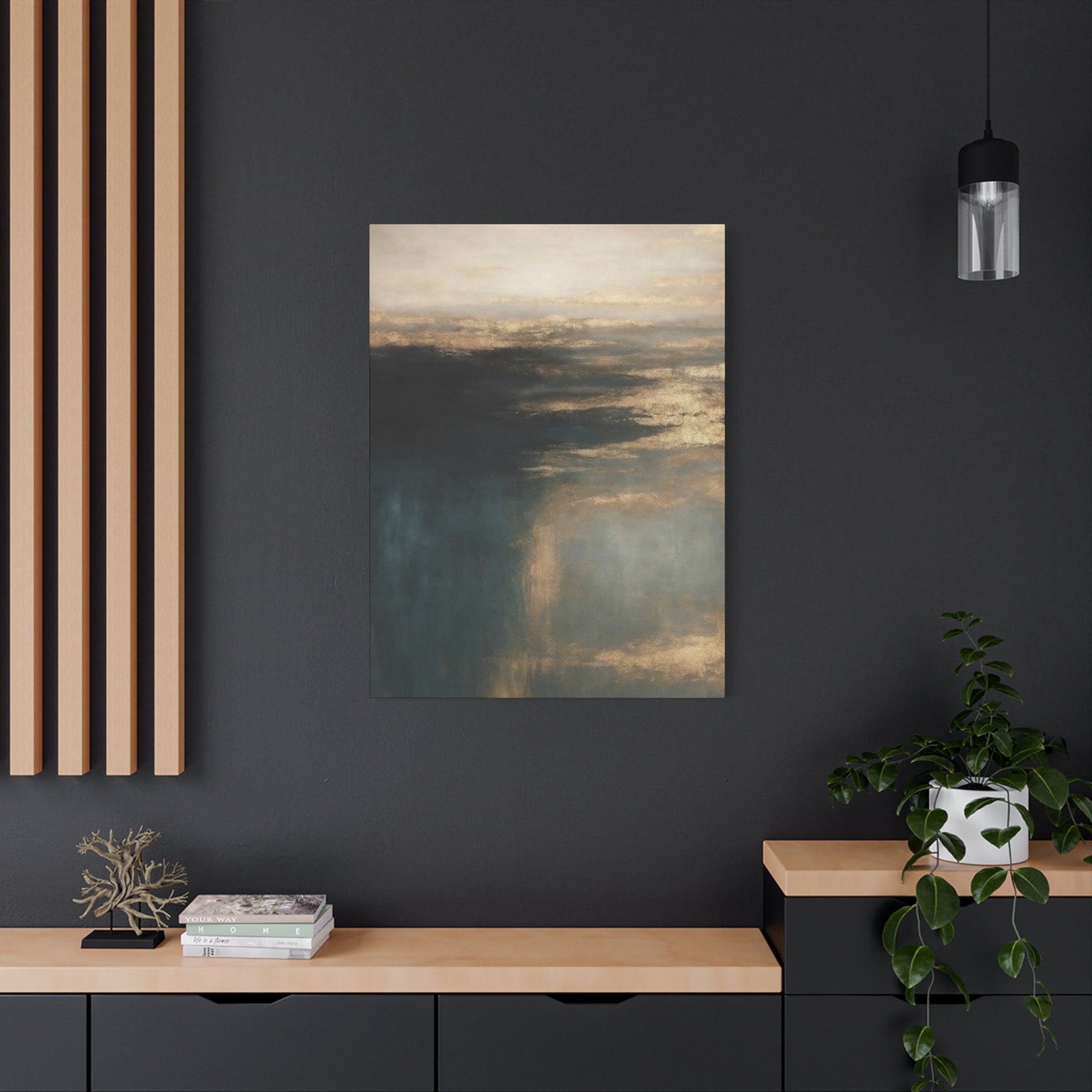 Abstract Stormy Seascape Canvas