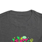 Toddler Tee - "Just Vibes!" Colorful Retro Graphic Kids T‑Shirt