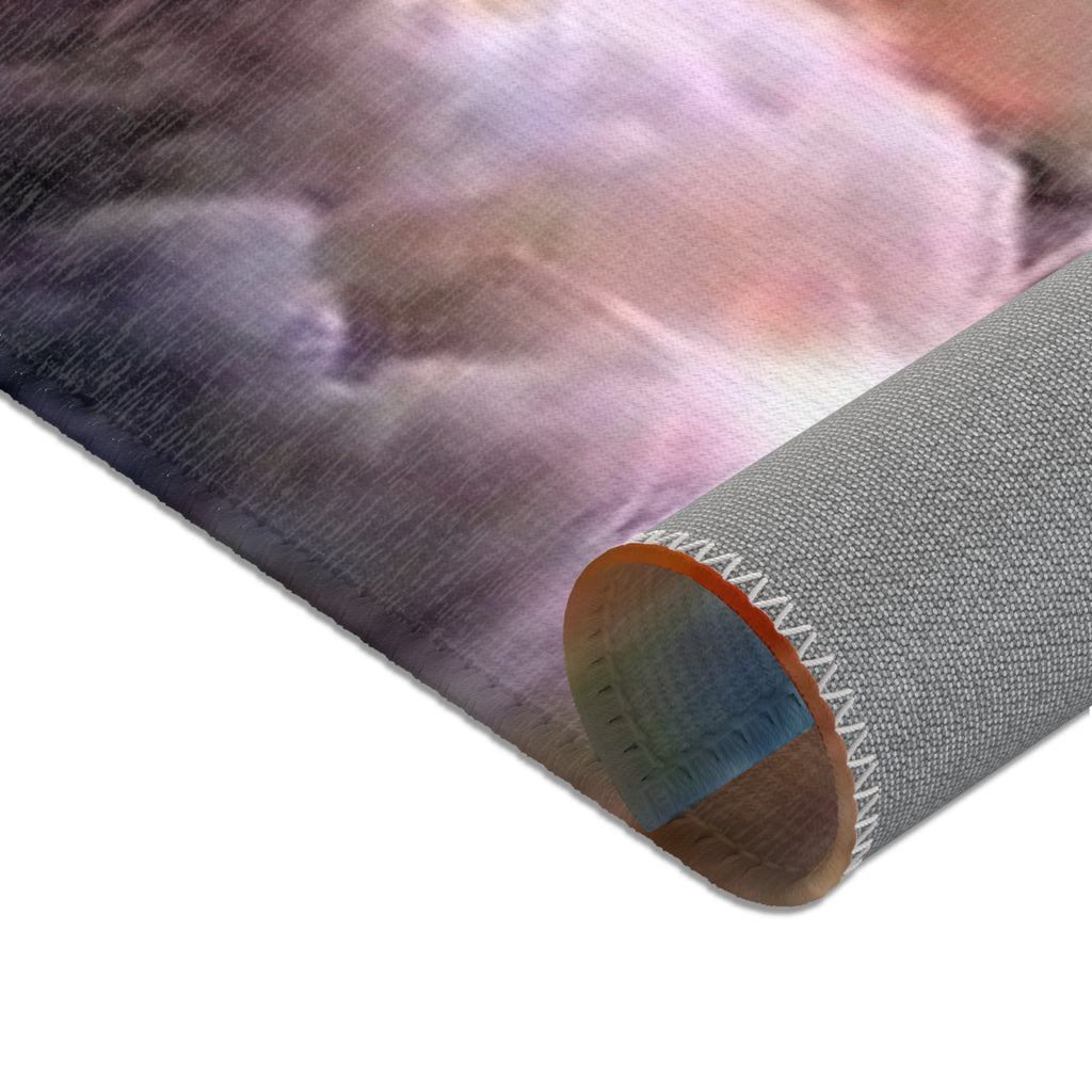 Cosmic Nebula Area Rug — Galactic Cloudscape Floor Accent