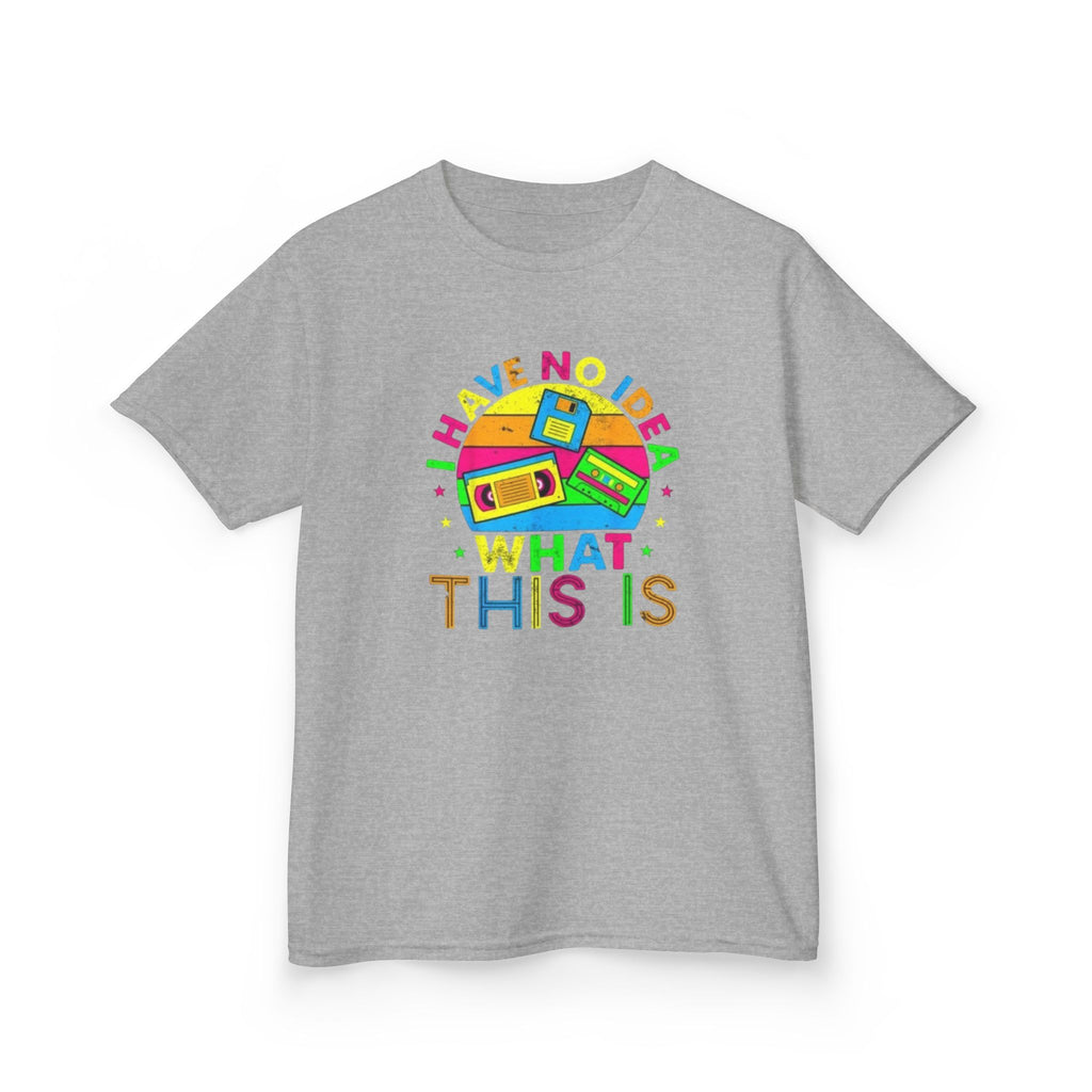 Kids T-Shirt — "I Have No Idea What This Is" Colorful Retro Toy Graphic