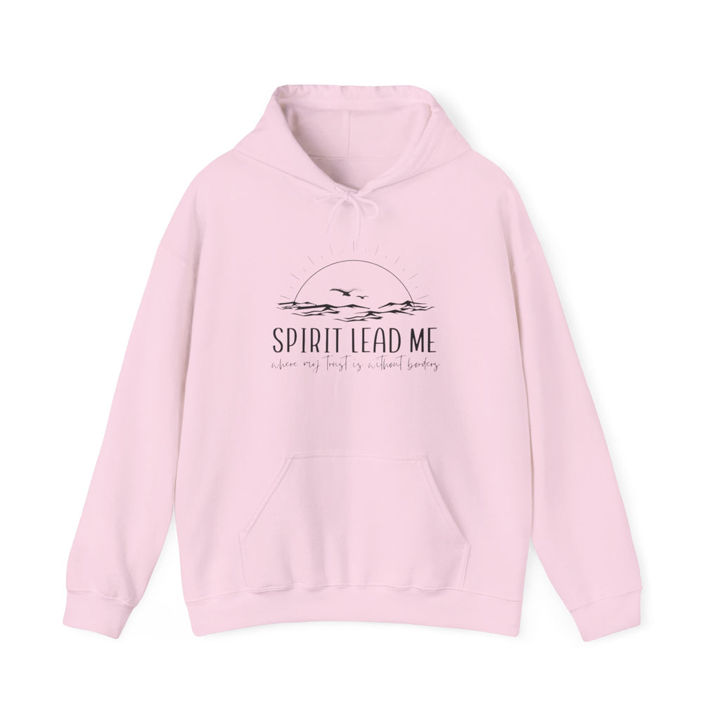Spirit Lead Me Hoodie — Minimal Sunrise Christian Faith Sweatshirt