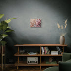 Feathered Pampas Wall Art Canvas — Blush Pink Botanical Decor, Matte Stretched 1.25"