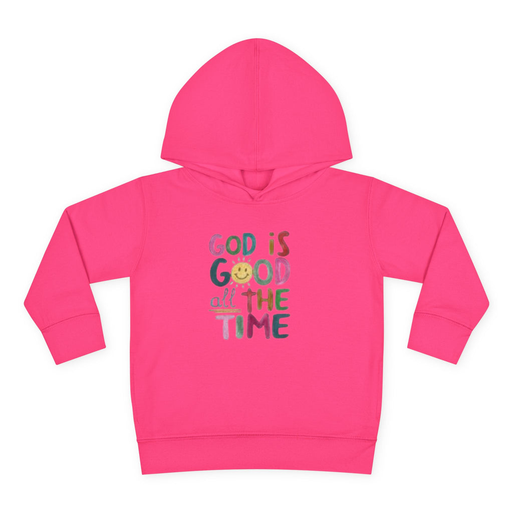 Toddler Hoodie — "God Is Good All The Time" Cute Faith Pullover