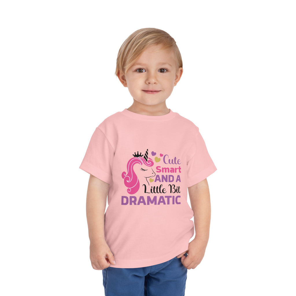 Toddler Tee — Cute Smart and a Little Bit Dramatic Unicorn Shirt