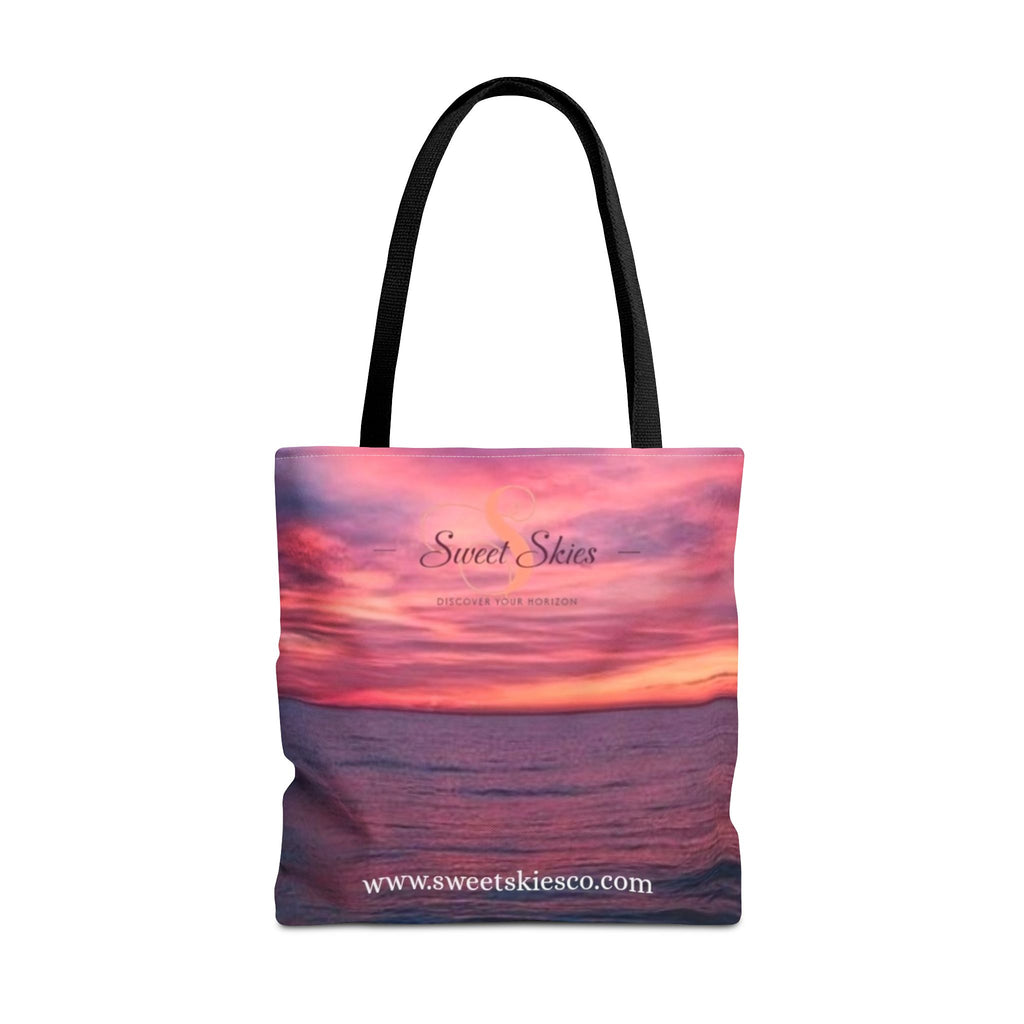 Sunset Beach Tote Bag – "Sweet Skies" Scenic All-Over Print