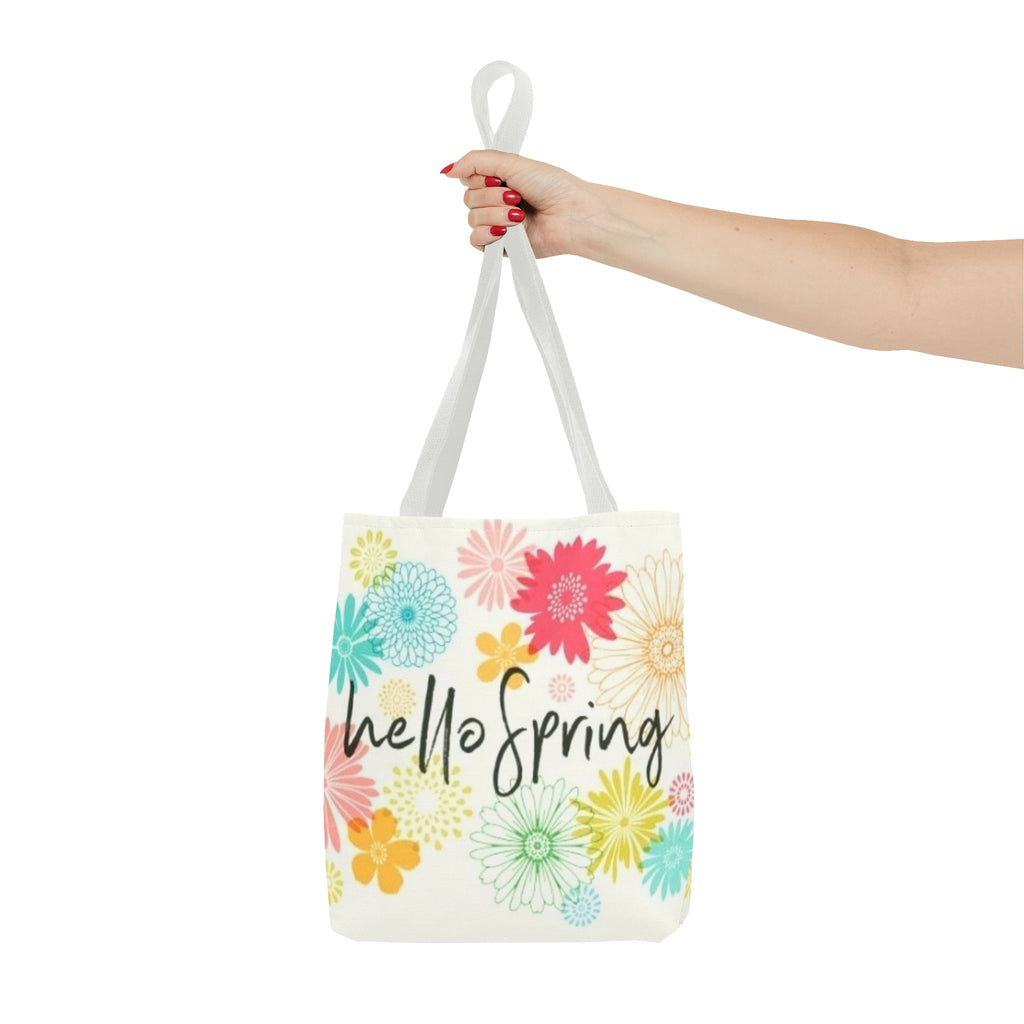 Hello Spring Floral Tote