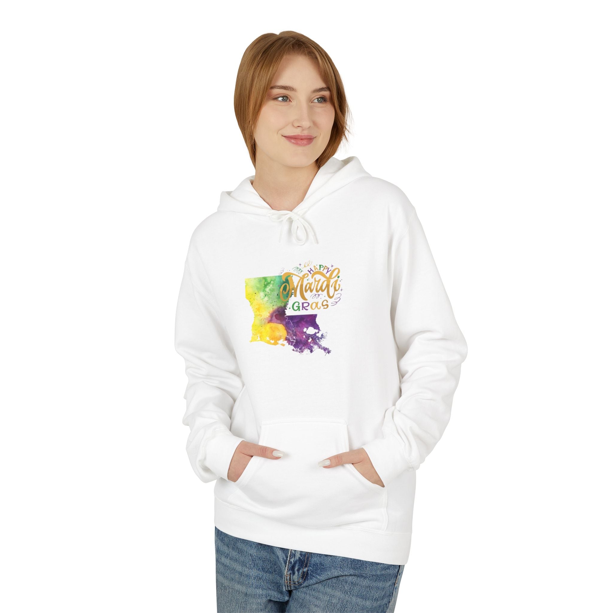 New Mexico Watercolor 'Amarillo' Hoodie — Southwestern State Pride Pullover