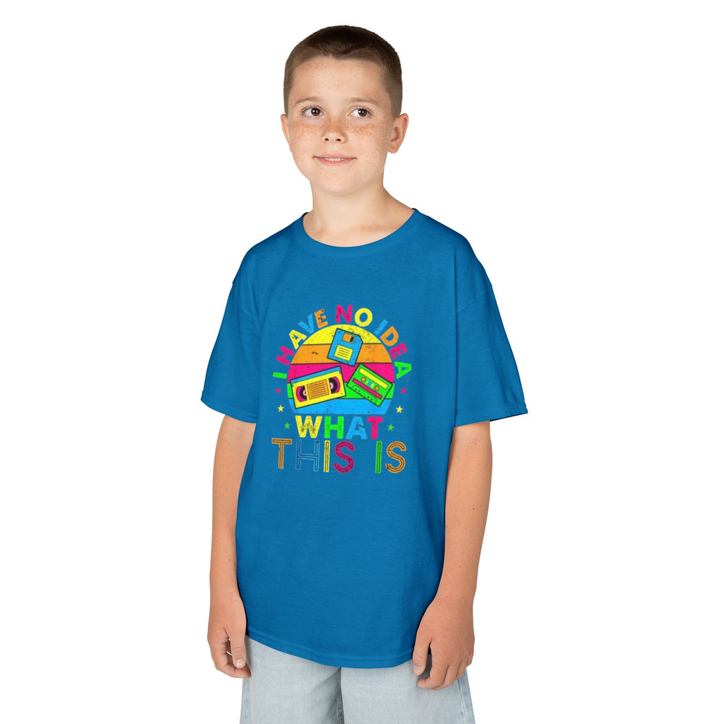 Kids T-Shirt — "I Have No Idea What This Is" Colorful Retro Toy Graphic