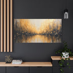 Abstract Gold Landscape Canvas Wall Art — Matte Stretched 1.25"