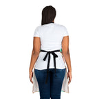 Retro Geometric Apron — Mid Century Mod Pattern in Orange, Peach & Teal