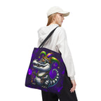 Mardi Gras Gator Tote Bag — Festive Jester Alligator Print