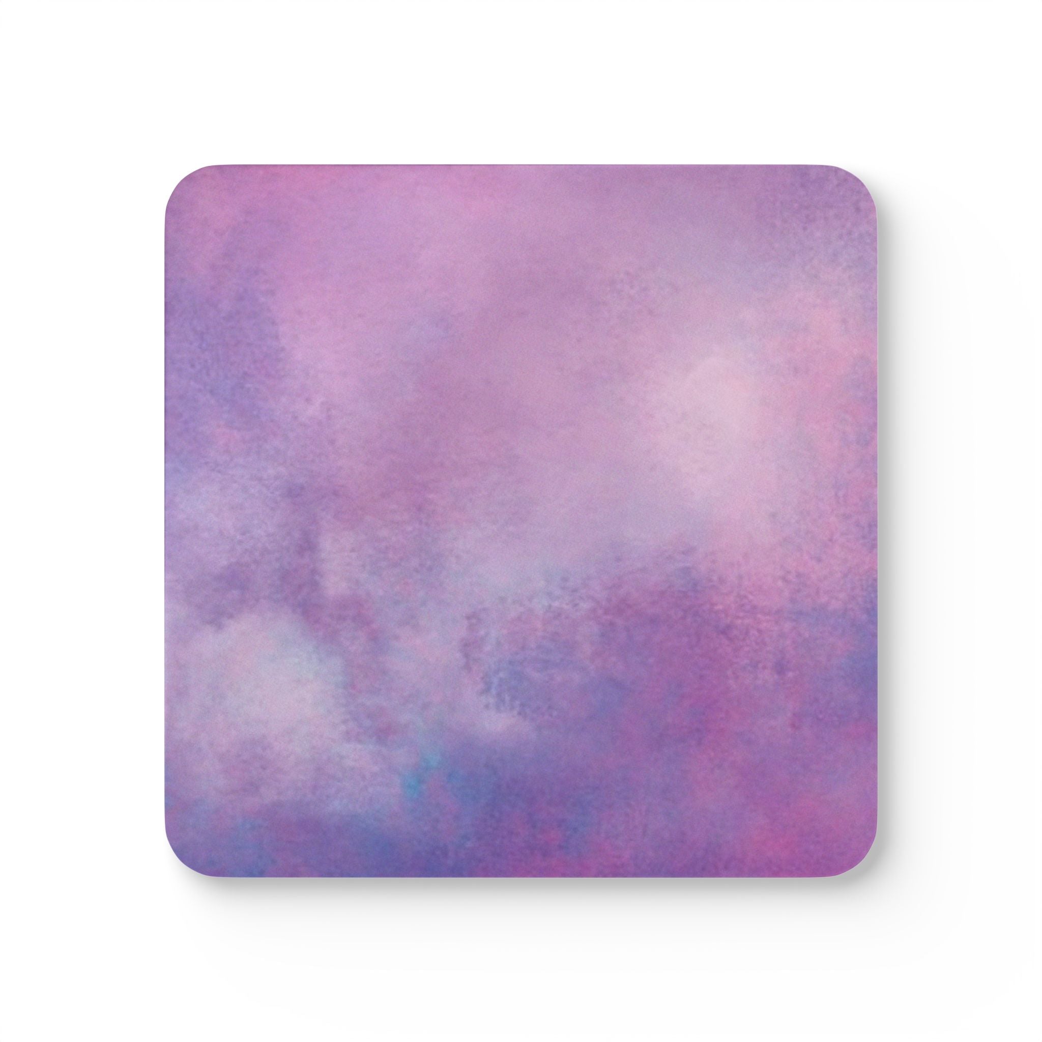 Pastel Purple Watercolor Coaster Set — Cork Back Drink Coasters