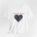 Distressed Graffiti Heart Tee | grunge heart shirt, punk heart design