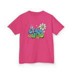 Kids Tee — "Stay Wild" Graffiti Daisy Graphic