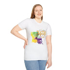 Mardi Gras Louisiana Watercolor T-Shirt — Happy Mardi Gras Celebration Tee
