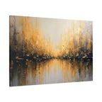 Abstract Gold Landscape Canvas Wall Art — Matte Stretched 1.25"