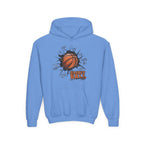 Youth Basketball Hoodie – "Basket Ball" Graphic Pullover for Kids