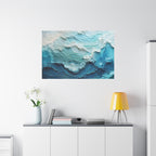 Ocean Waves Texture Matte Canvas Print