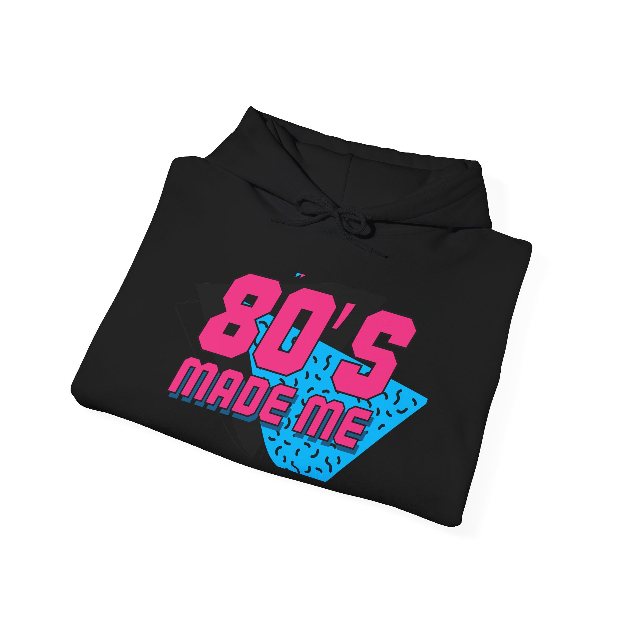 80's Made Me Hoodie — Retro 1980s Neon Graphic Pullover