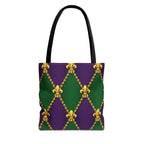 Mardi Gras Fleur-de-Lis Diamond Tote