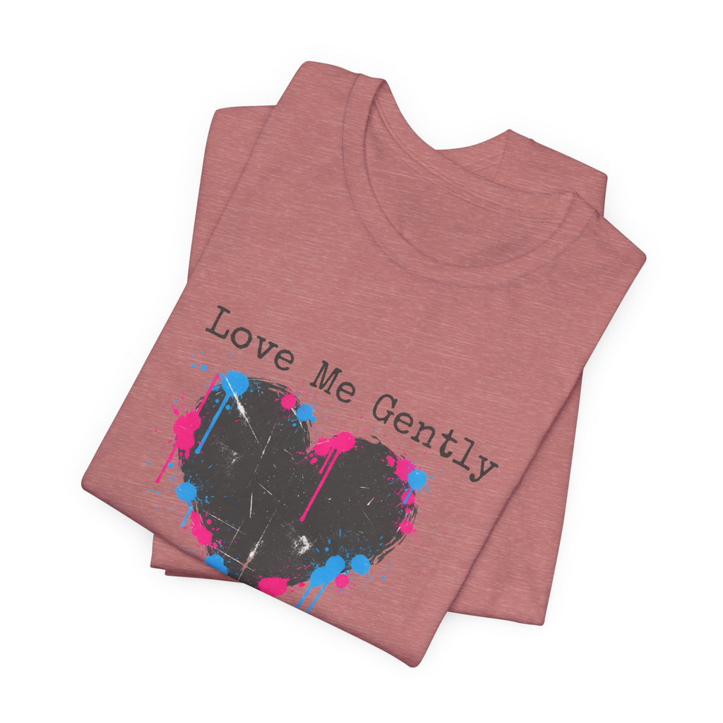 Distressed Graffiti Heart Tee | grunge heart shirt, punk heart design