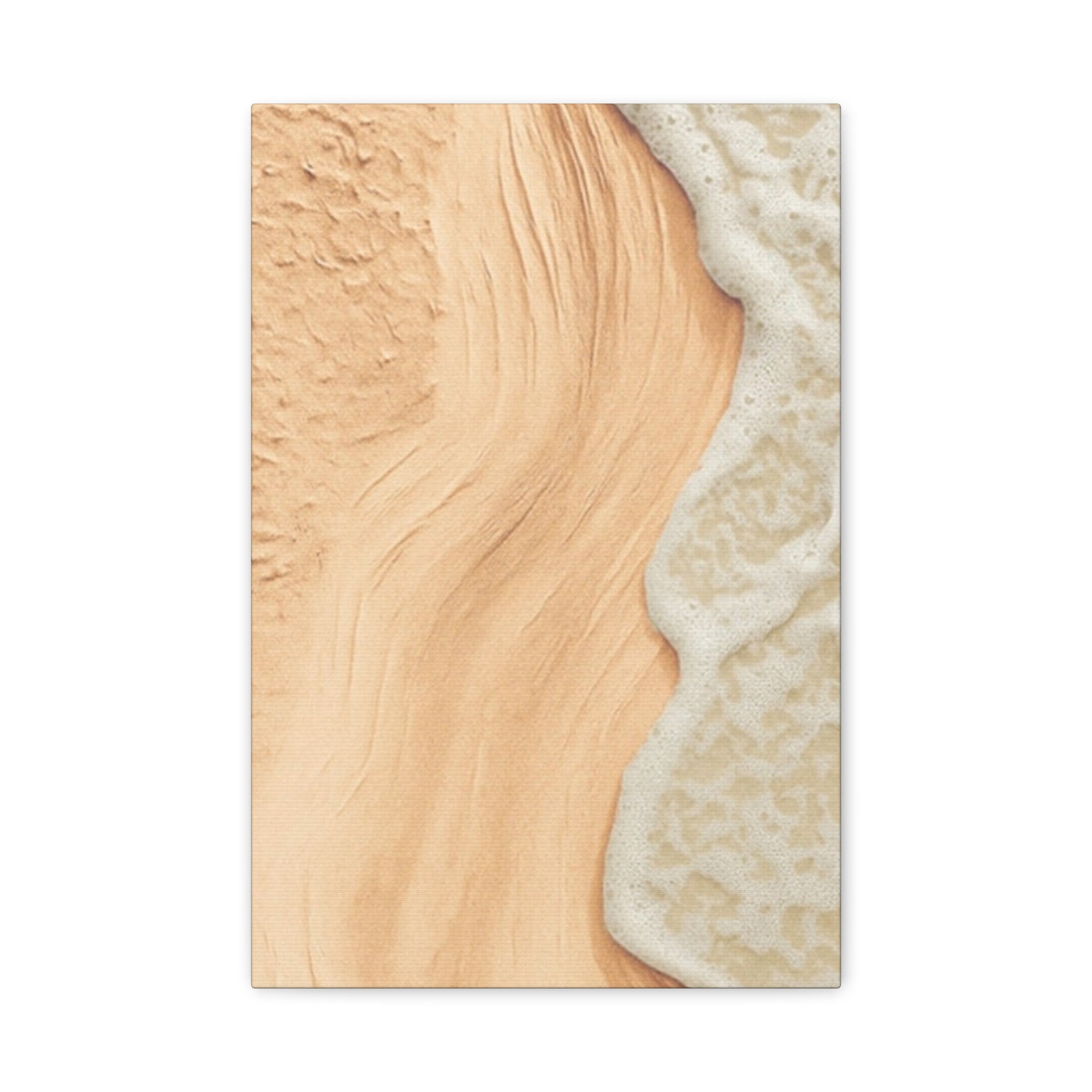Coastal Beach Canvas Print – Sandy Shoreline Wall Art