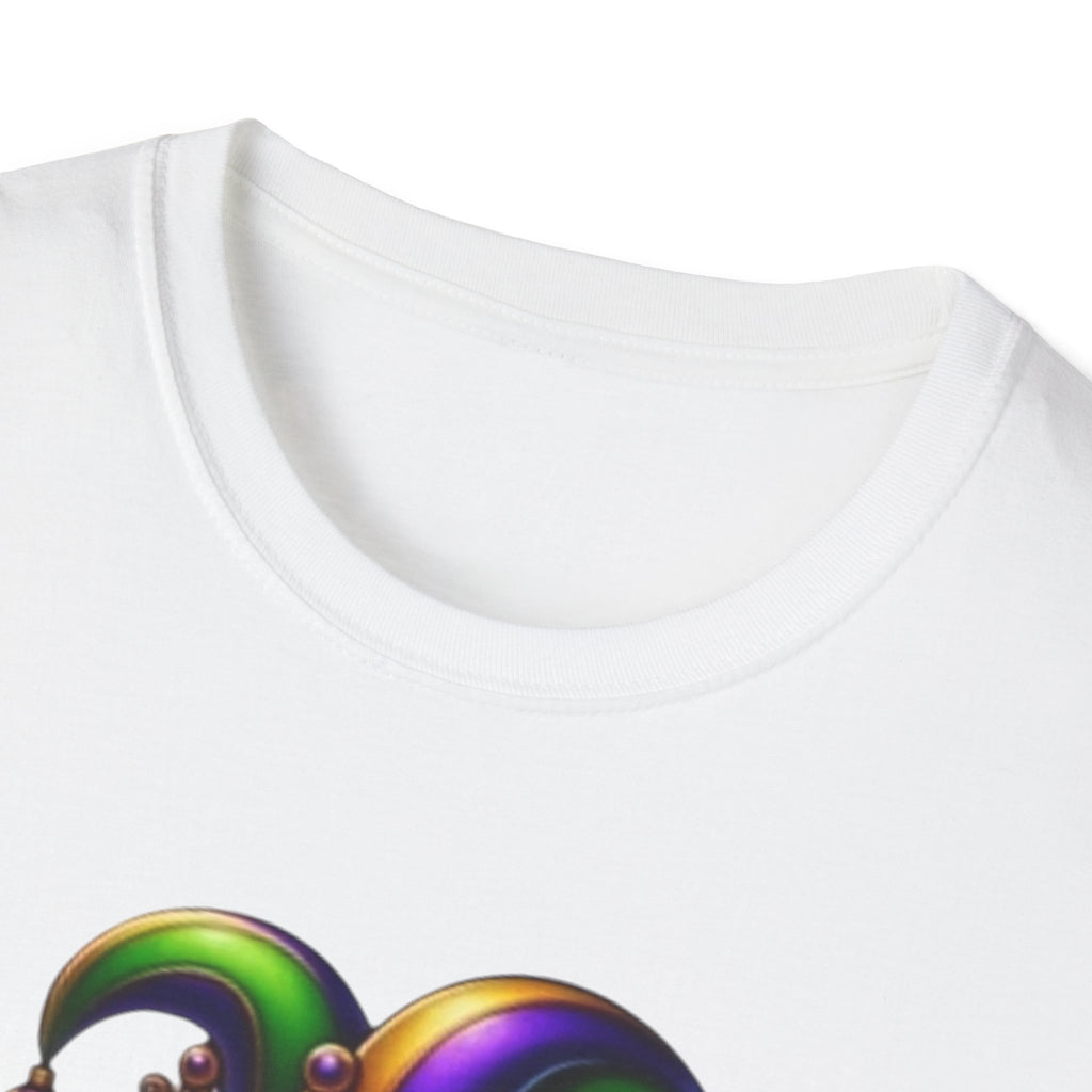 Mardi Gras Jester Alligator T-Shirt — Carnival Croc Graphic Tee