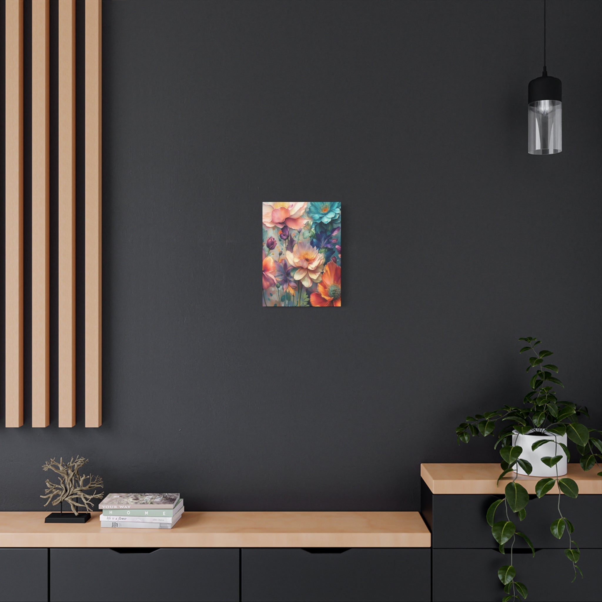 Floral Dreamscape Matte Canvas Print — Stretched 1.25"