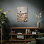 Jesus and Child Walking in Field Canvas Art - Religious Wall Decor