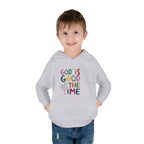 Toddler Hoodie — "God Is Good All The Time" Cute Faith Pullover