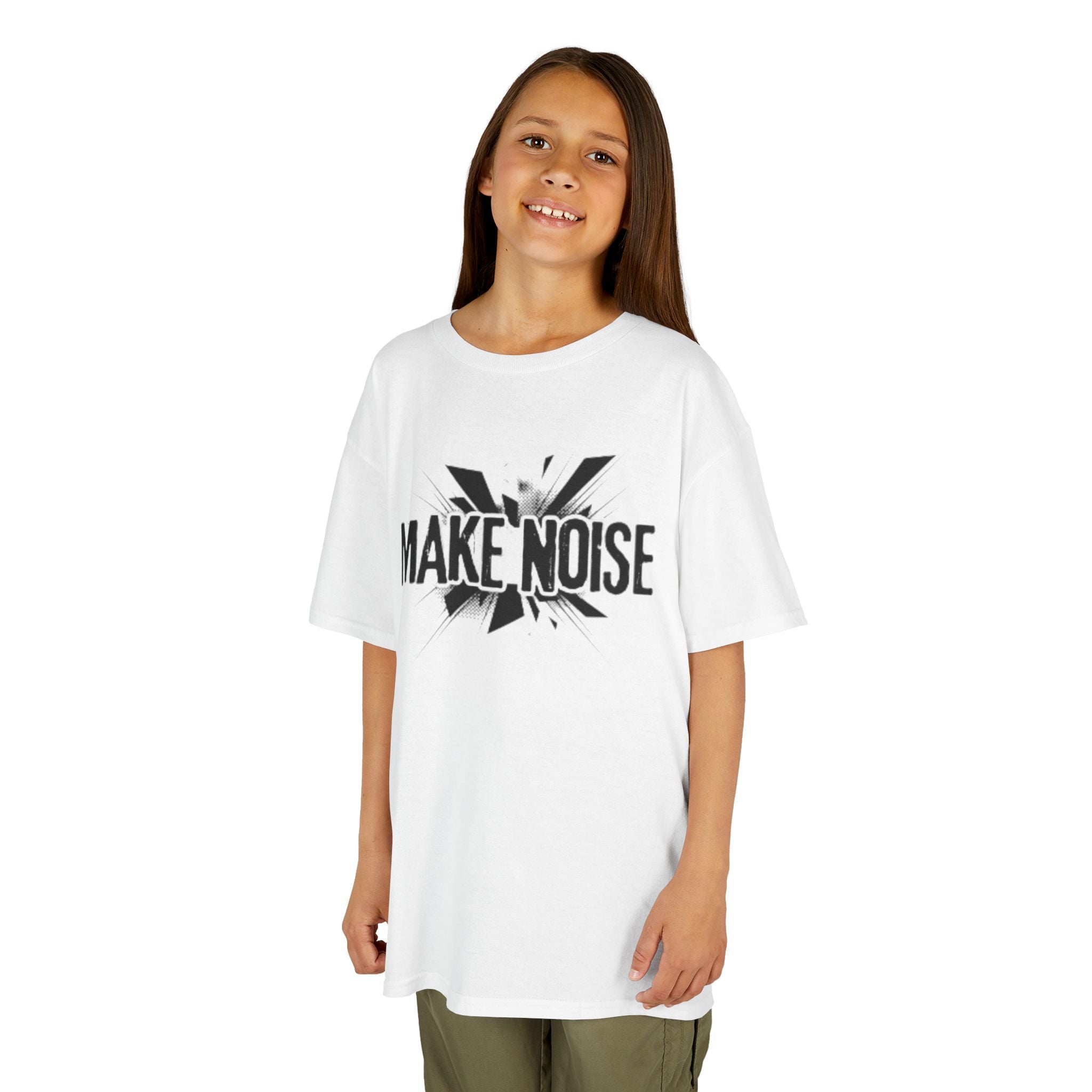 Kids Tee — "Make Noise" Graphic Shirt for Loud, Confident Kids