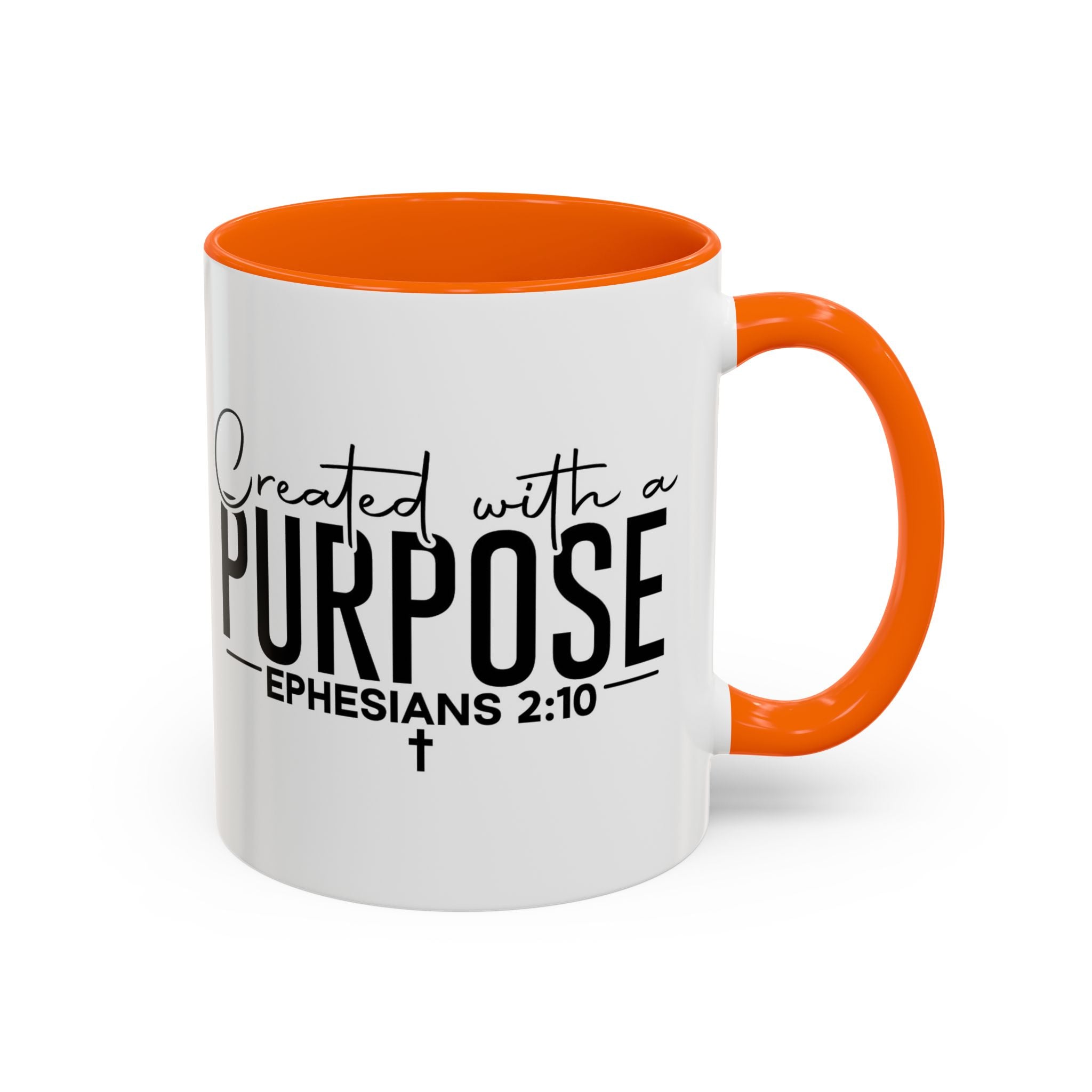 Created with a Purpose Ceramic Mug — Inspirational Ephesians 2:10 Coffee Cup