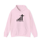 Christian Faith Hoodie — "Get Connected" Signal Bars Cross Design
