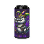 Mardi Gras Alligator Can Cooler – Festive Beaded Gator Koozie