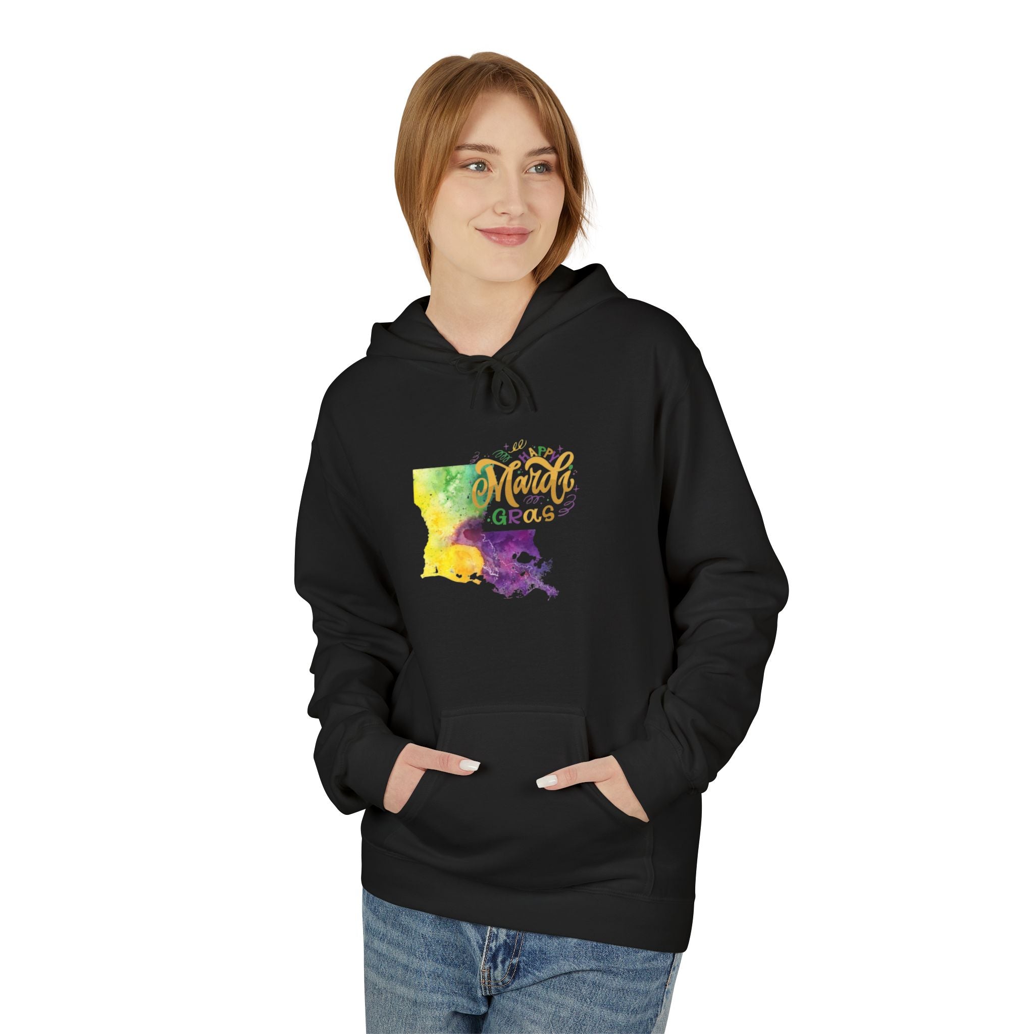 New Mexico Watercolor 'Amarillo' Hoodie — Southwestern State Pride Pullover