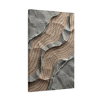 Abstract Textured Waves Matte Canvas Wall Art, Stretched 1.25"