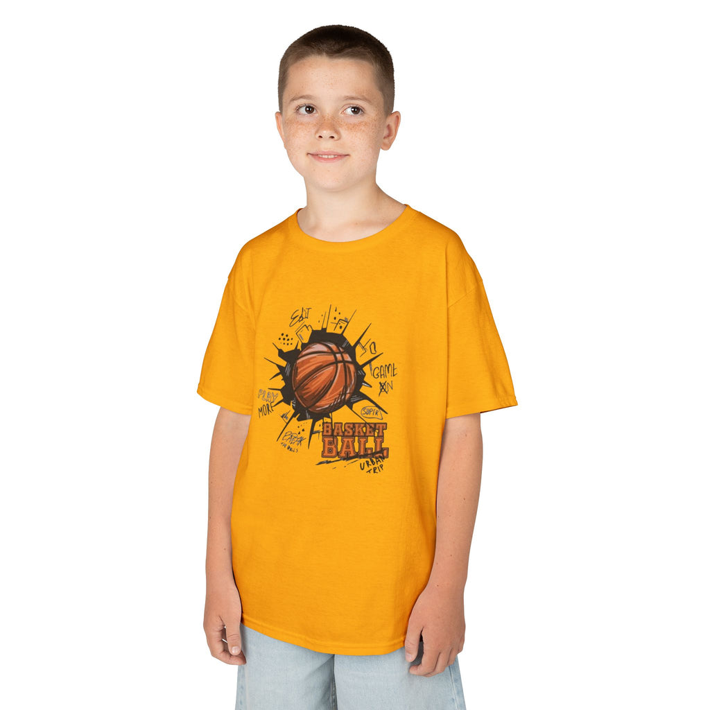 Kids Basketball Tee — Slam Dunk Graphic Shirt