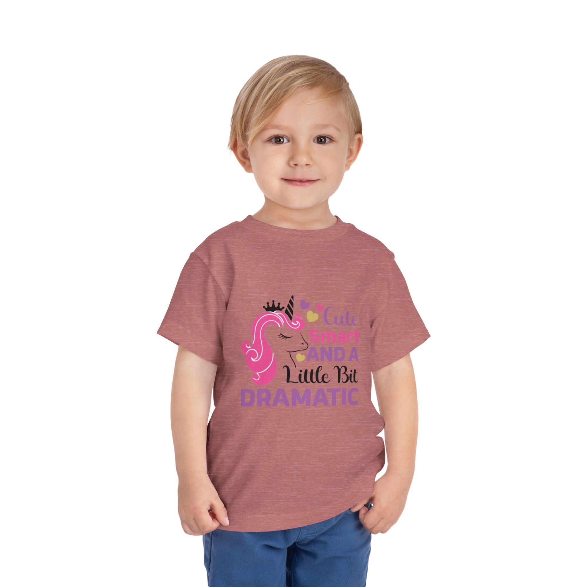 Toddler Tee — Cute Smart and a Little Bit Dramatic Unicorn Shirt