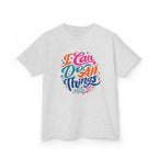 Kids T‑Shirt — "I Can Do All Things" Inspirational Rainbow Tee