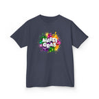 Mardi Gras Kids T‑Shirt — Colorful Paint Splash Design