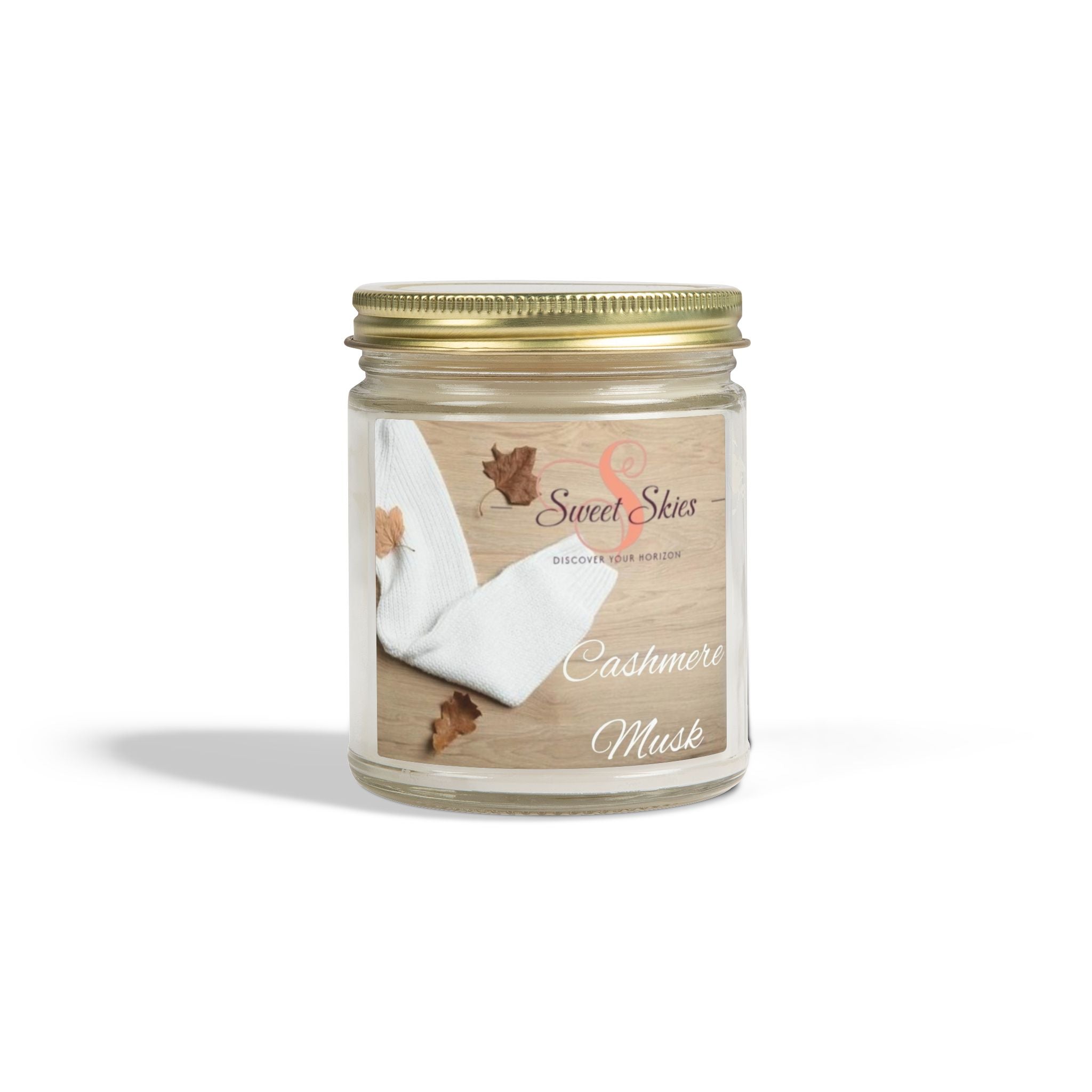 Cashmere Musk Scented Candle (Coconut Apricot Wax) —9oz