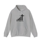 Christian Faith Hoodie — "Get Connected" Signal Bars Cross Design